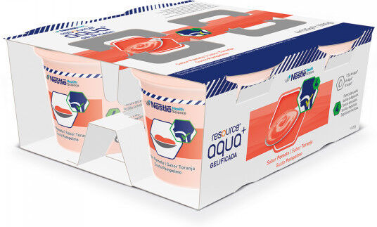 Resource Zuckerfrei Aqua+Gelified 4 Becher 125 g Granatapfel