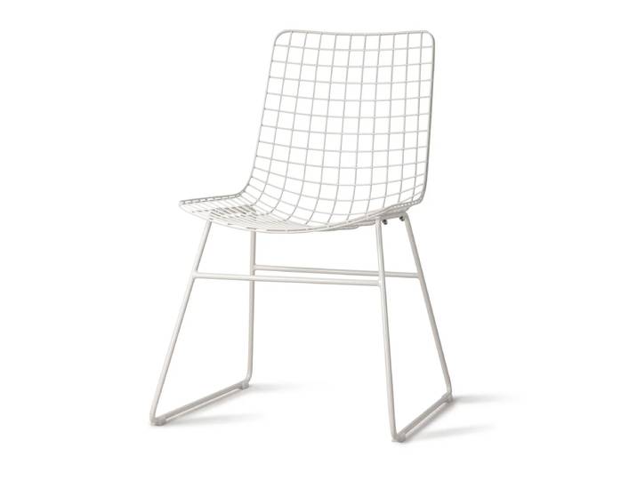 HKliving - Wire Chair, weiss