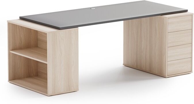 B2B Partner Separate Tischarbeitsplatte BLOCK, 1800 x 800 x 25 mm, Graphit