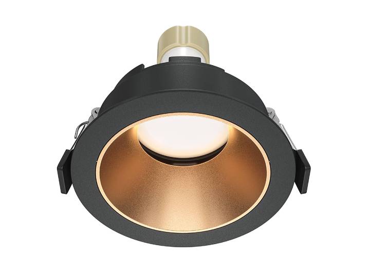 Spot encastrable Share - Type E Ø 9cm Noir/Noir Aluminium GU10
