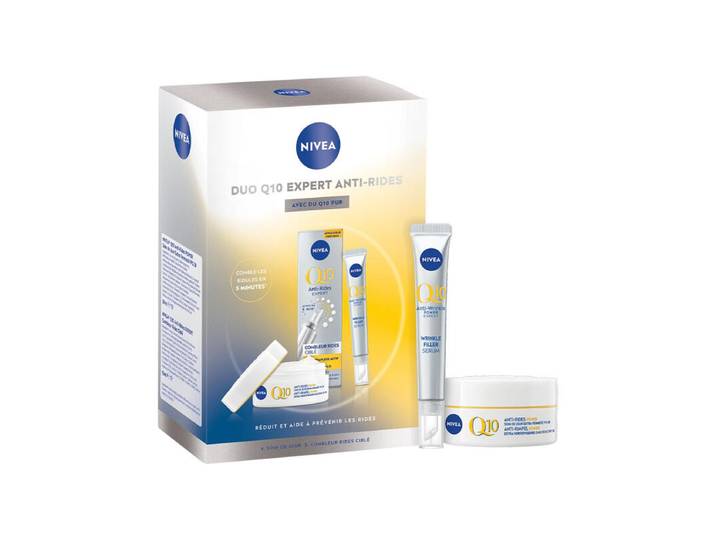 NIVEA Coffret Duo visage Q10 Combleur expert anti-rides + Soin de jour FPS 30