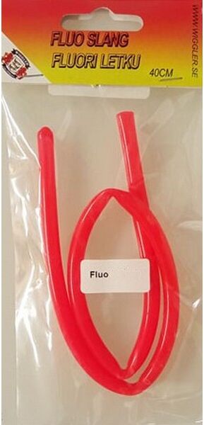 Wiggler Fluo Slange - Rød-3mm