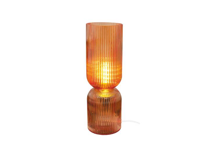 Lampe à poser en verre strié
