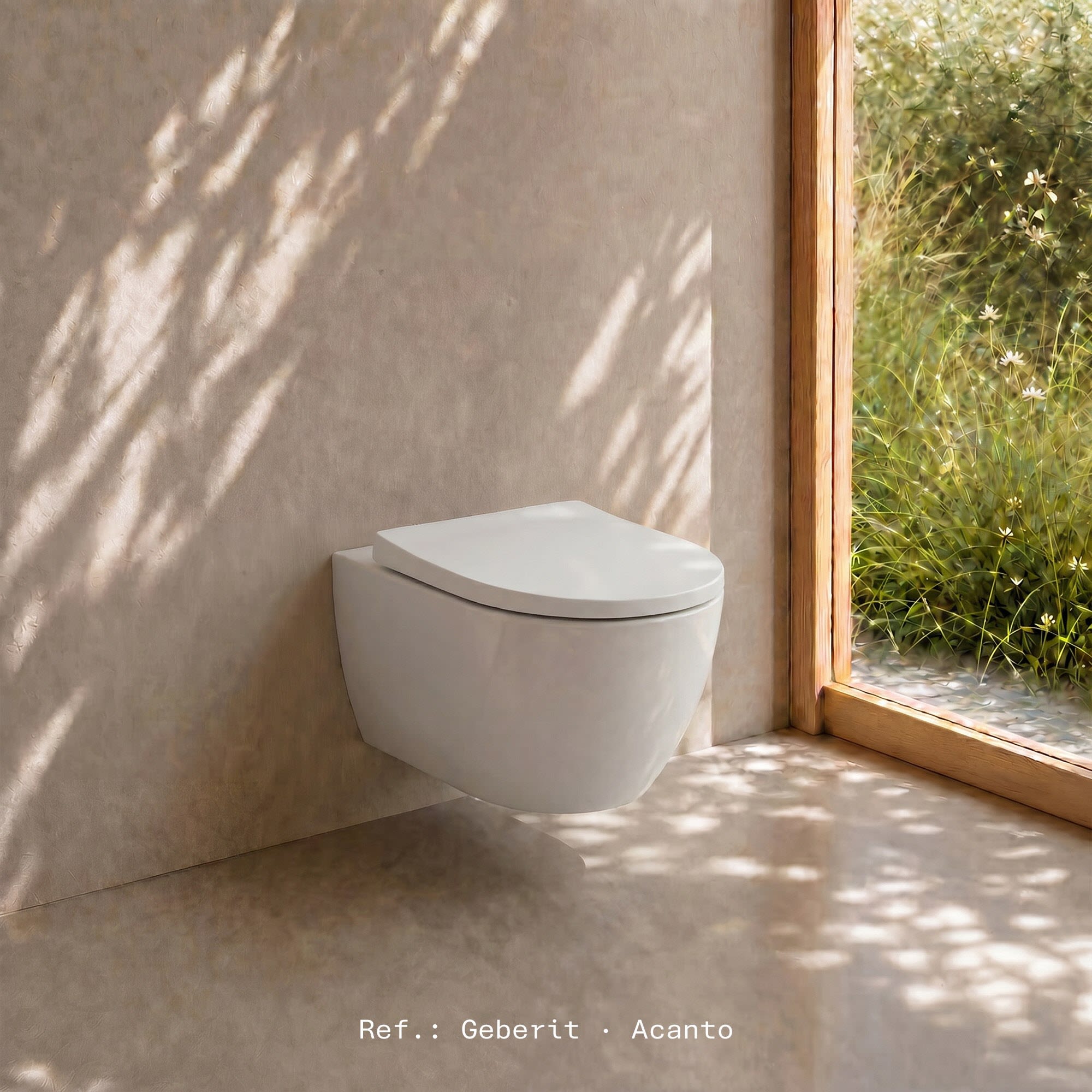 Sturotec 2130 WC-Sitz Slim mit Absenkautomatik, passend für Geberit Acanto und Vitra Sento