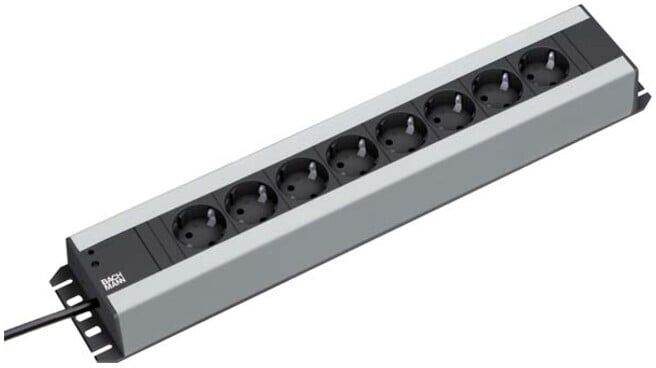 Bachmann 19Zoll Steckdosenleiste 8f Schutzk.,35Grad 300.006)