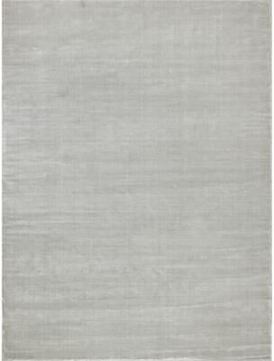 Exquisite Rugs Velutto Modern handloomed Silky Nylon Light Silver Area Rug