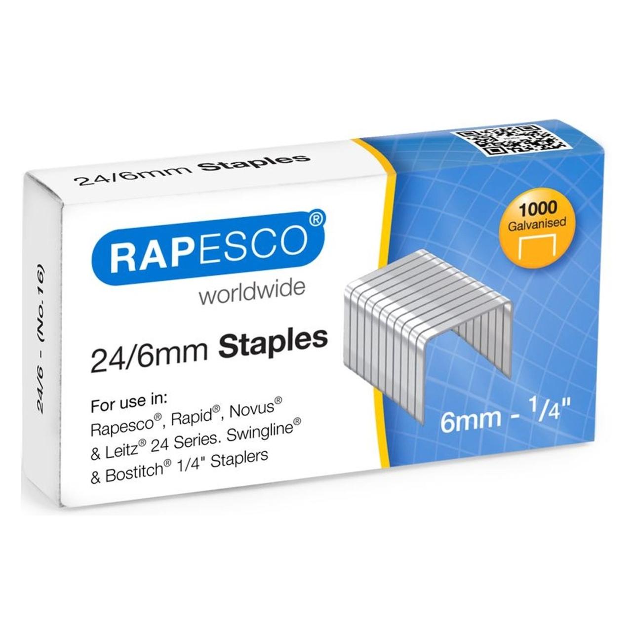 Rapesco 24/6mm Heftklammern (1000x) (RA-S24607Z3)
