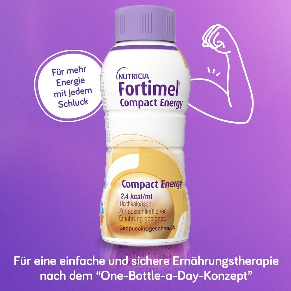 Fortimel Compact Energy Cappuccino 8x4x300 ml Flüssigkeit