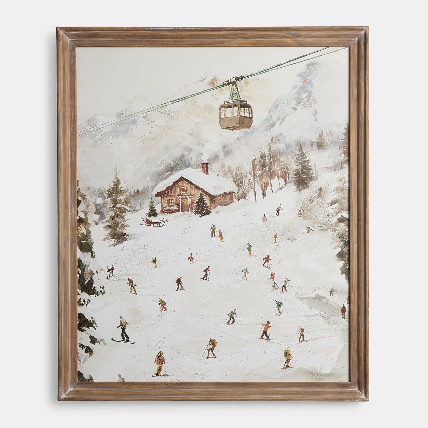 Loberon Afbeelding Grenoble schilderij bruin/crème