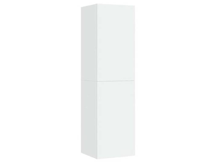 KUPTYERFG Hängender TV-Schrank Weiß 30,5x30x110 cm TV Board Wandmontage Platzsparendes Lowboard zur Wandmontage für Wohnzimmer und Schlafzimmer, 2 Böden, belastbar bis 60 kg.