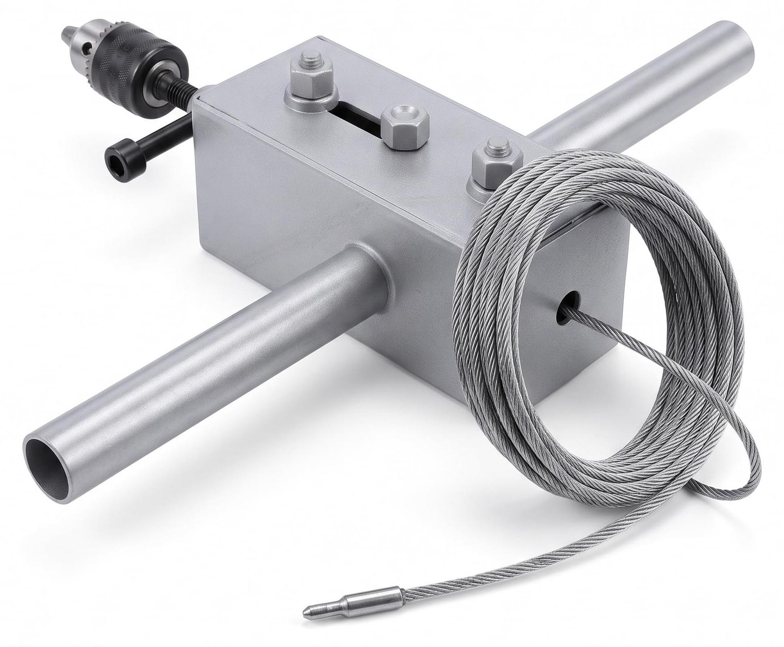Dripio Kabeltrekker van 15 meter voor kabels van 3-8 mm inclusief booradapter