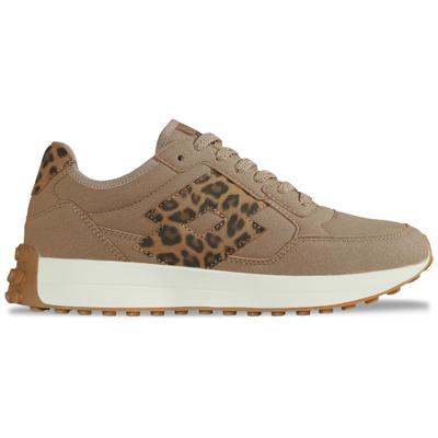 Sneaker LOTTO, Herren, Gr. 43, braun (braun, leo), Synthetik, Schuhe Sneaker, - mit Noppensohle für zuverlässigen Grip
