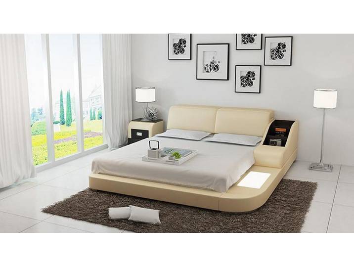 JVmoebel, Wasserbett Luxus Doppelbett mit Polsterung und USB-Schnittstelle, (Wasserbett LB8815), Made in Europa