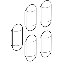 Geberit Set Puffer für Bidetsitz 598031000 Vitelle (5 St.)