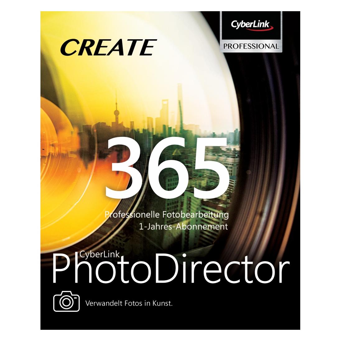 CyberLink PhotoDirector 365 (1 User, 1 Geräte/User, 12 Monate) (PTD-0000-IWO0-00)