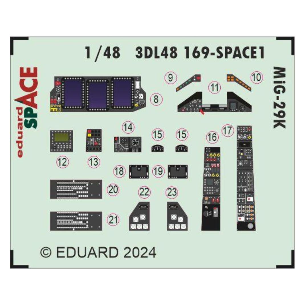 Eduard MiG-29K SPACE 1/48 HOBBY BOSS (3DL48169)