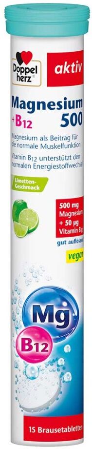 Doppelherz Magnesium 500+B12 Brausetabletten