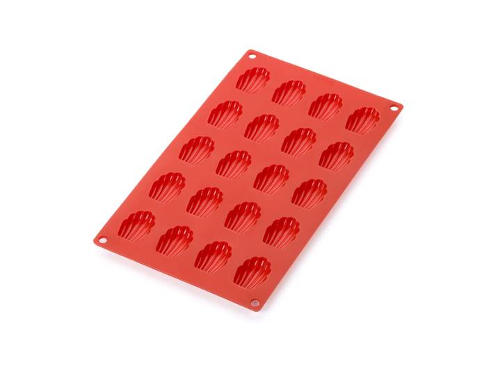 Lékué Moule à mini-madeleines en silicone Lékué lot de 20 Rouge