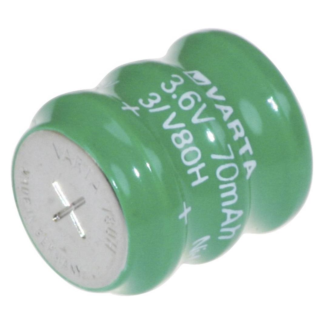 Varta V3/80H Knopfzellen-Akku 80H NiMH 80 mAh 3.6 V 1 St. (1 Stk., 80 mAh) (55608303052)