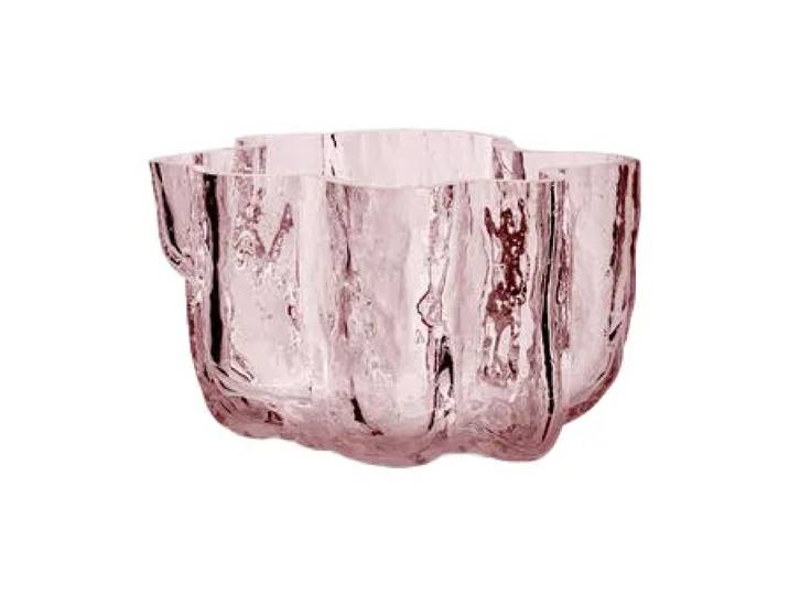 Kosta Boda Photophore Crackle 5,8 cm Rose