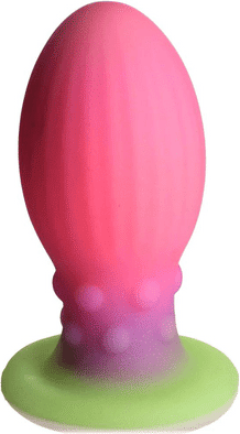 Creature Cocks by XR Brands Xeno Egg - Brille dans le Noir - Oeuf Silicone - 17.5 cm