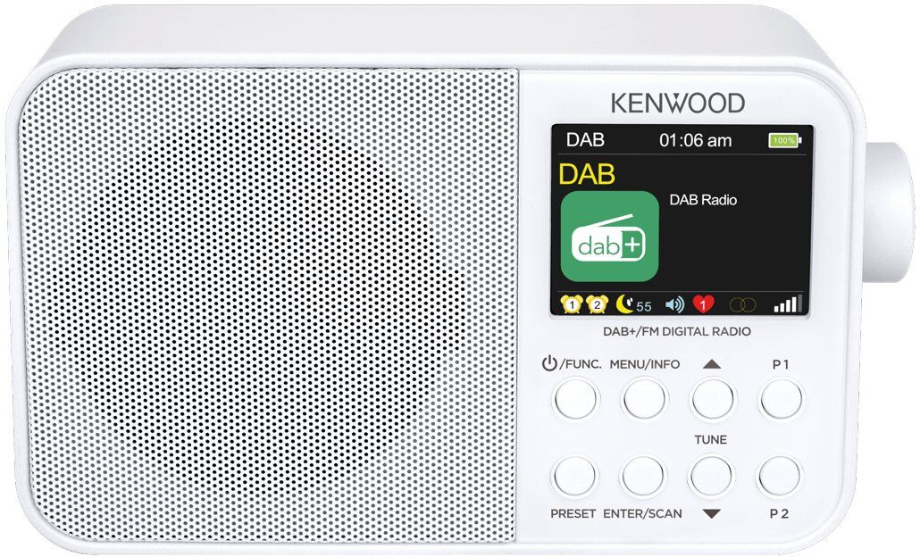 Radio Kenwood CR M30DAB W Dab+ White