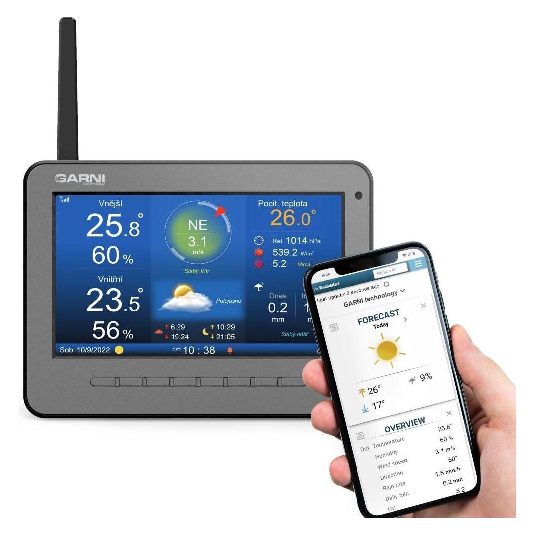 Garni 3015 Arcus 2GEN / WLAN-Wetterstation / TFT-HD-Display / 2. Generation (GARNI 3015 Arcus 2GEN)