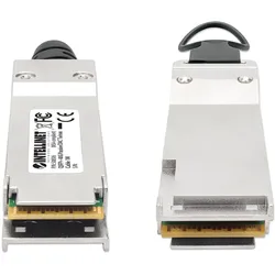 Intellinet QSFP+ 40G Passives DAC Twinax-Kabel 1,0m MSA-konf (CAT6, 1 m), Netzwerkkabel