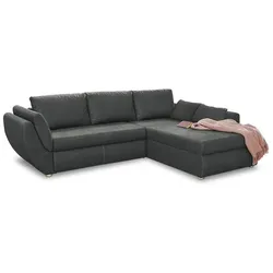 Ecksofa Taifun Stoff Grau Dunkelgrau
