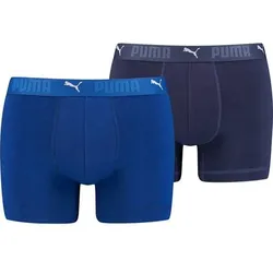 PUMA Herren Unterhose SPORT COTTON BOXER 2P, Größe S in Blau Blau