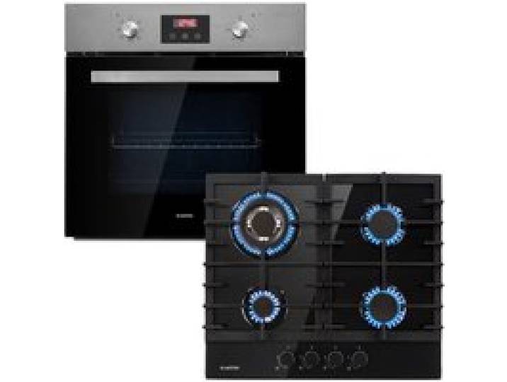 Klarstein Kalahari Ignito Four encastrable Electrique / Gaz 68 L noir inox
