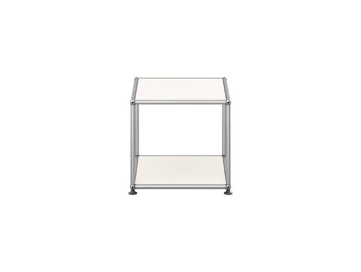 USM Haller Beistelltisch M21 reinweiß offen T 418 cm 52.3x39x41.8