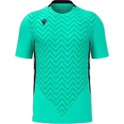 Macron, Herren, Sportshirt, Scorpio (3XS), Schwarz, Türkis