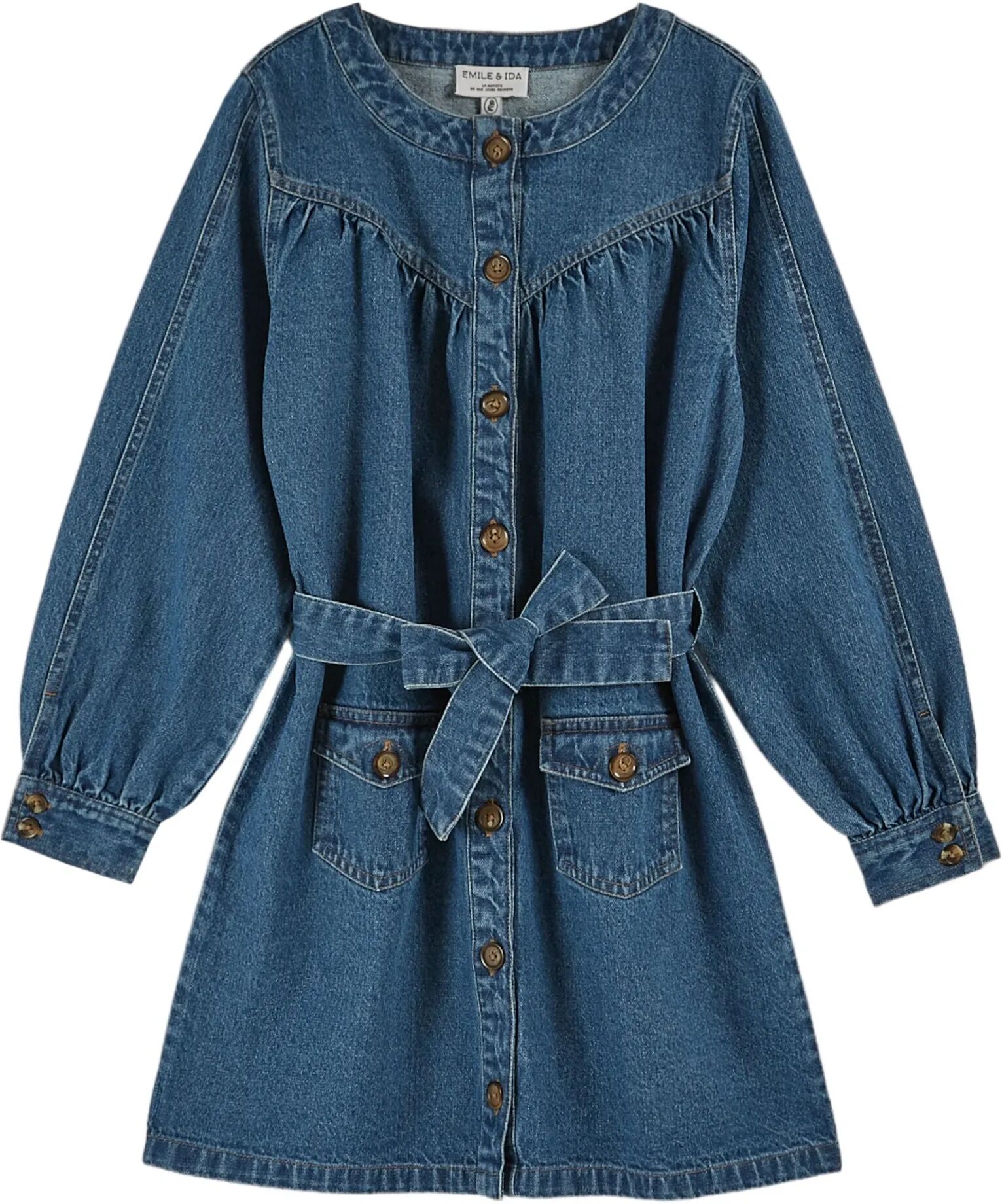 Emile et Ida Robe Andréa Denim Bleu M