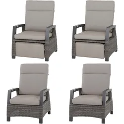 Loungegarnitur Corido 4-tlg. Grau