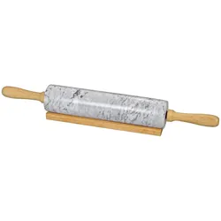 Küchenprofi Teigrolle mit Ablage, Wallholz, Beige