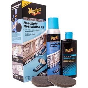 Meguiars Scheinwerfer-Aufbereitung G2970EU Perfect Clarity, manuelle Aufbereitung, für Kunststoffscheinwerfer, 4-teilig