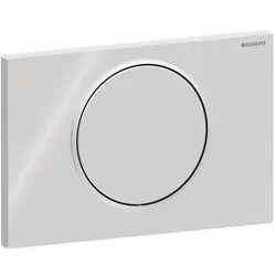 Geberit Betätigungsplatte Sigma 10 Round 115758KH5 Platte/Taste glanz, Ring matt, Kunststoff, für Spül-Stopp-Spülung