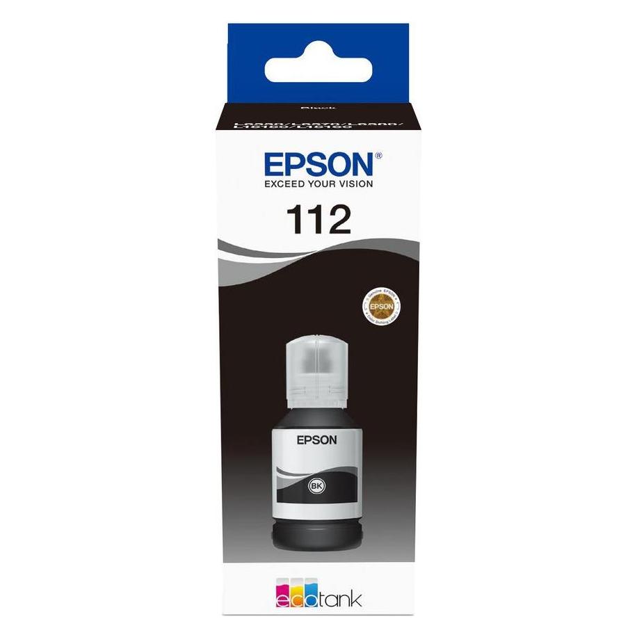 Epson Ink/112 EcoTank Pigment Bottle (BK) (C13T06C14A)
