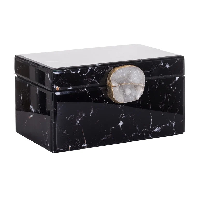 Richmond Interiors Juwelenbox Maeve zwart marmer B: 30,5 cm, D: 18,0 cm, H: 15,0 cm
