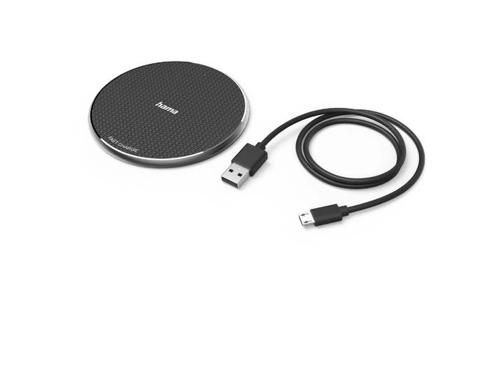 Hama Draadloze oplader QI-FC10, 10W Oplader Zwart