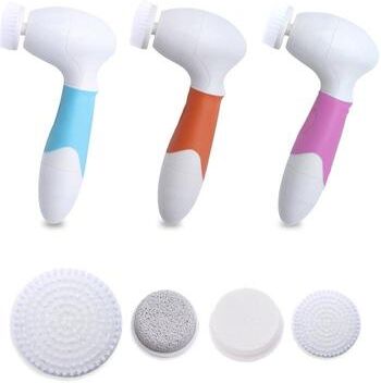 United Waterproof Facial Cleansing Brush For Deep Cleansing And Exfoliation orange