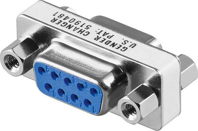 MicroConnect MOD9F9F DB9 adapter, blauw
