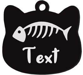 Uplift Picks Custom Stainless Steel Cat Name Tag Engraved Pet ID Pendant 04