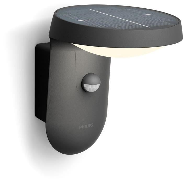 Philips Tyla Buitenwandlamp met LED en bewegingssensor, Zonne-energie, Antraciet