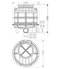 KESSEL 881040 Standardschacht GT LW1000