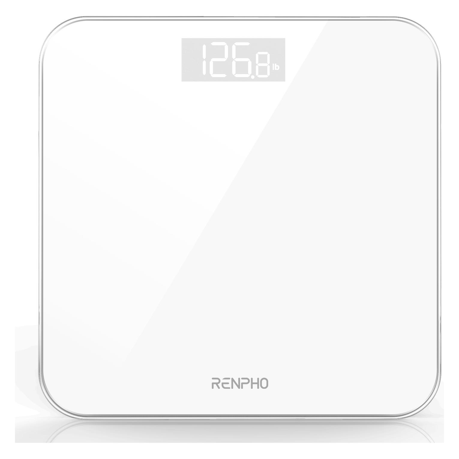 Renpho Core 1S -Digital Bathroom Scale, White (180 kg) (PEU-BG260-WH-N1)