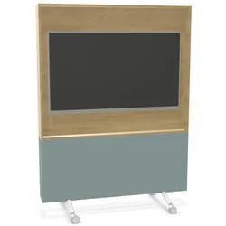 Sedus se:lab monitor wall Monitorwand auf Rollen - Eiche Natur (K82) / Fjordgrün (K88)