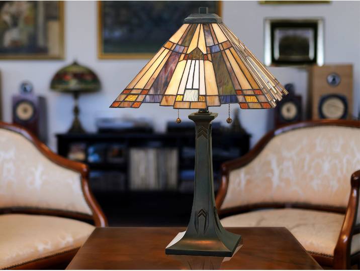 Grande lampe de table Tiffany 63\,5cm