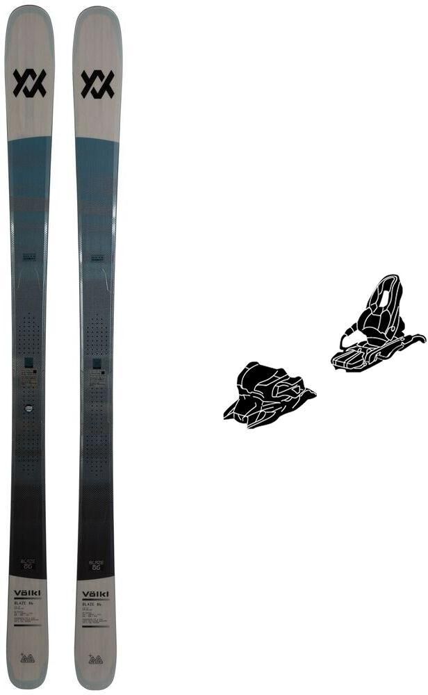 Volkl  - Pack Ski Blaze 86 Grey - 159 + Speed Turn Blue - Ski